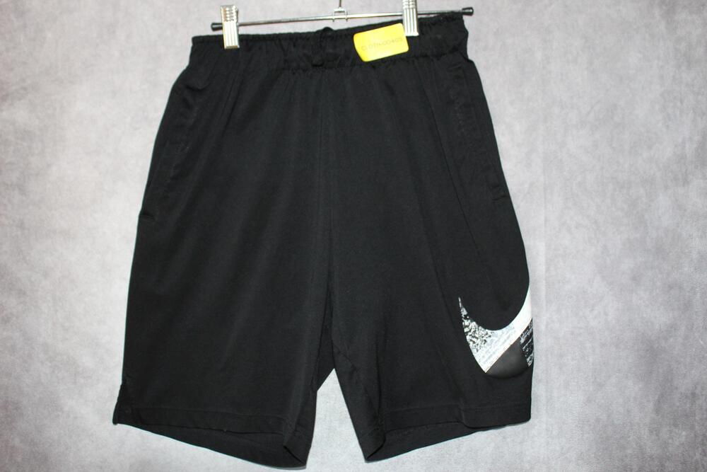 Nike Shorts Mens L Black Dri-Fit Athletic Basketball Elastic Waist Pockets